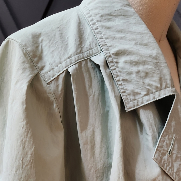 Vintage Trench Coat Leaf Green - Picture 6 of 11